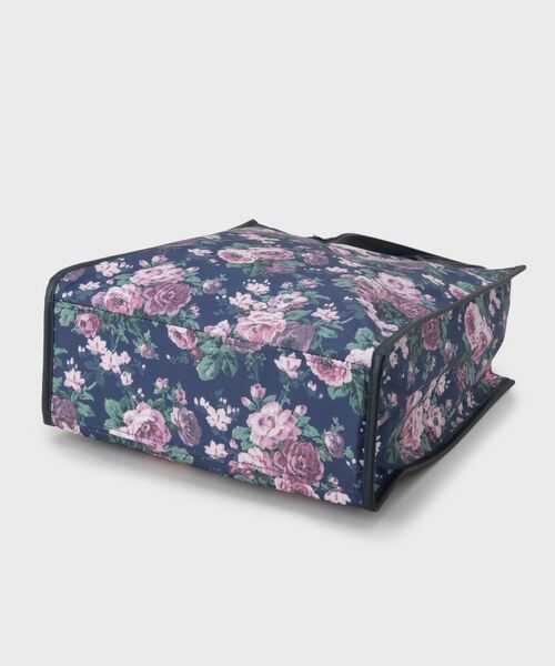LAURA ASHLEY / ローラ アシュレイ トートバッグ | エレンボロー ローズ柄 スクエアトートバッグ | 詳細8