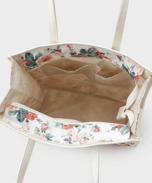 LAURA ASHLEY / ローラ アシュレイ トートバッグ | エレンボロー ローズ柄 スクエアトートバッグ | 詳細9