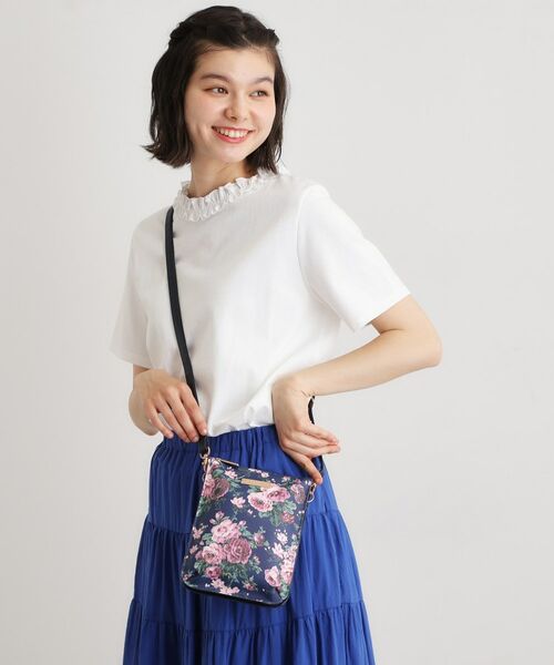 LAURA ASHLEY / ローラ アシュレイ ショルダーバッグ | エレンボロー ローズ柄 ミニ ショルダーバッグ（ピンク(171)）