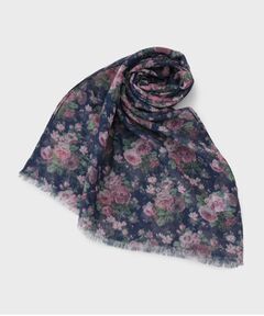LAURA ASHLEY / ローラ アシュレイ マフラー・ショール・スヌード・ストール | エレンボロー ローズ柄 ガーゼストール