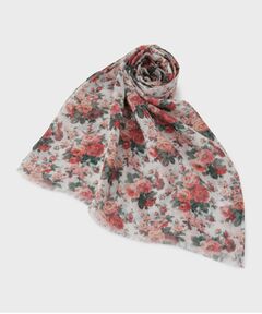 LAURA ASHLEY / ローラ アシュレイ マフラー・ショール・スヌード・ストール | エレンボロー ローズ柄 ガーゼストール