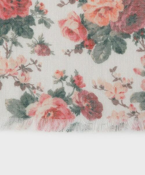 LAURA ASHLEY / ローラ アシュレイ マフラー・ショール・スヌード・ストール | エレンボロー ローズ柄 ガーゼストール | 詳細2