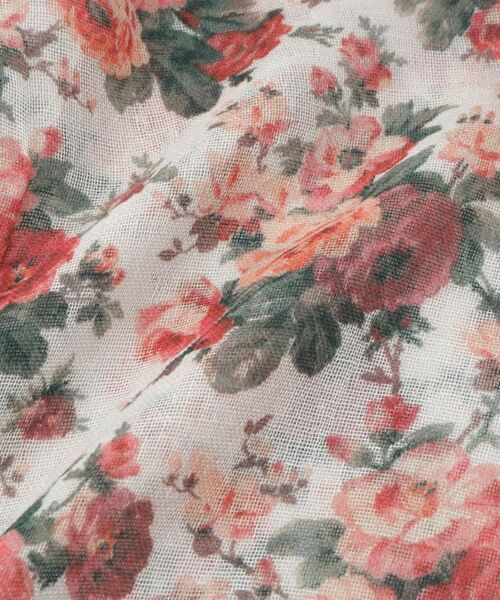 LAURA ASHLEY / ローラ アシュレイ マフラー・ショール・スヌード・ストール | エレンボロー ローズ柄 ガーゼストール | 詳細3