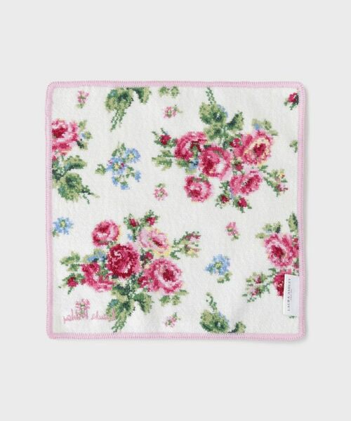 LAURA ASHLEY / ローラ アシュレイ ハンカチ | 【ギフトにおすすめ！シェニール織】 バンチェッドロージズ ミニタオル | 詳細2