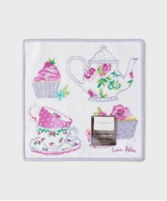 LAURA ASHLEY / ローラ アシュレイ ハンカチ | 【ギフトにおすすめ！シェニール織】 シェニール ティーパーティー ミニタオル