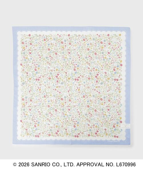 LAURA ASHLEY / ローラ アシュレイ ハンカチ | プリントハンカチ シナモロール 小花（ブルー(191)）