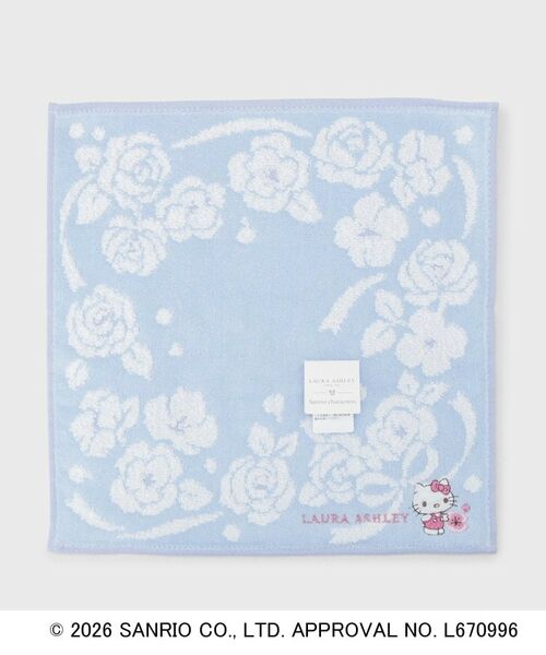 LAURA ASHLEY / ローラ アシュレイ ハンカチ | タオルハンカチ ハローキティ リボン（ブルー(191)）