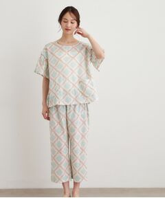 LAURA ASHLEY / ローラ アシュレイ ルームウェア | チェドウェル スカーヴズ柄 アムンゼン生地スリープウェア