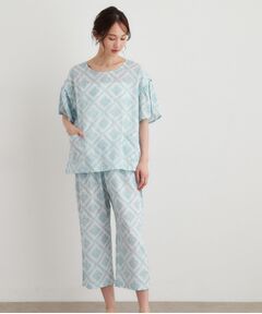 LAURA ASHLEY / ローラ アシュレイ ルームウェア | チェドウェル スカーヴズ柄 アムンゼン生地スリープウェア