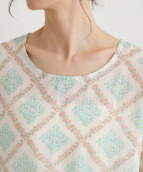 LAURA ASHLEY / ローラ アシュレイ ルームウェア | チェドウェル スカーヴズ柄 アムンゼン生地スリープウェア | 詳細16