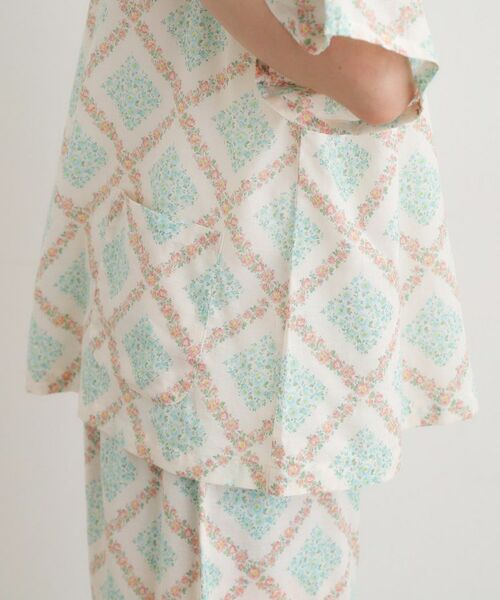 LAURA ASHLEY / ローラ アシュレイ ルームウェア | チェドウェル スカーヴズ柄 アムンゼン生地スリープウェア | 詳細18