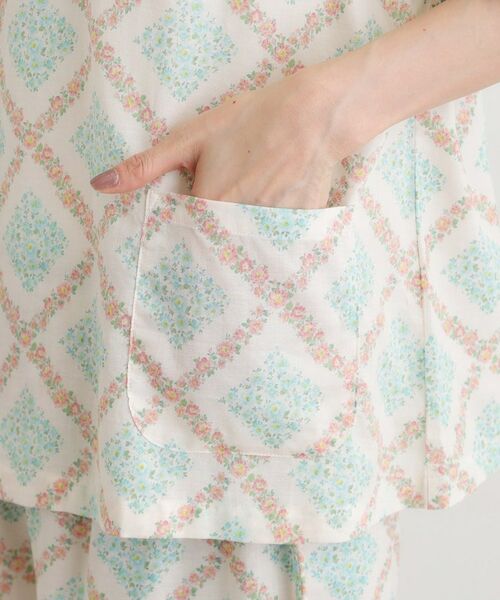 LAURA ASHLEY / ローラ アシュレイ ルームウェア | チェドウェル スカーヴズ柄 アムンゼン生地スリープウェア | 詳細19