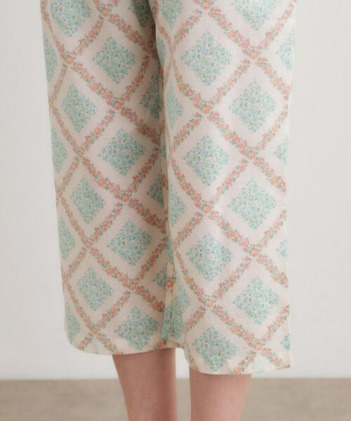 LAURA ASHLEY / ローラ アシュレイ ルームウェア | チェドウェル スカーヴズ柄 アムンゼン生地スリープウェア | 詳細24