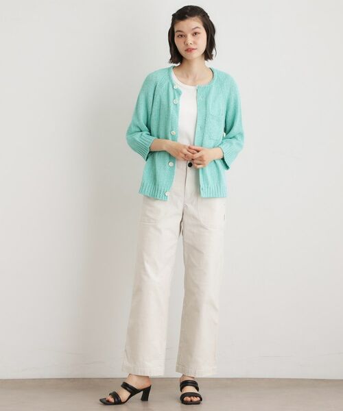 LAURA ASHLEY / ローラ アシュレイ カーディガン・ボレロ | 【日本製】ギマブークレーヤーン カーディガン | 詳細6