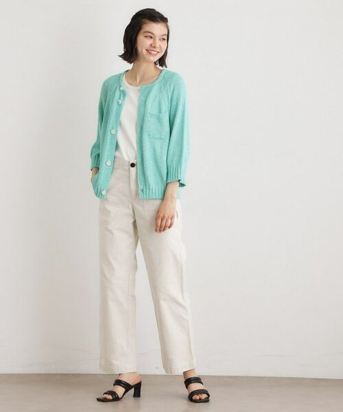 LAURA ASHLEY / ローラ アシュレイ カーディガン・ボレロ | 【日本製】ギマブークレーヤーン カーディガン | 詳細7