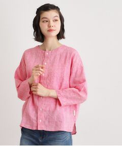 LAURA ASHLEY / ローラ アシュレイ シャツ・ブラウス | 【日本製】フレンチリネン カーディガン
