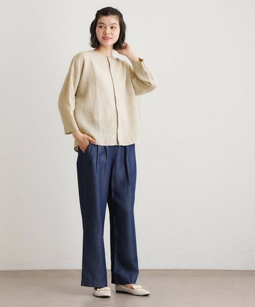 LAURA ASHLEY / ローラ アシュレイ シャツ・ブラウス | 【日本製】フレンチリネン カーディガン | 詳細3