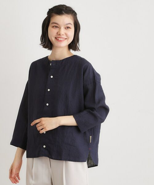 LAURA ASHLEY / ローラ アシュレイ シャツ・ブラウス | 【日本製】フレンチリネン カーディガン | 詳細5