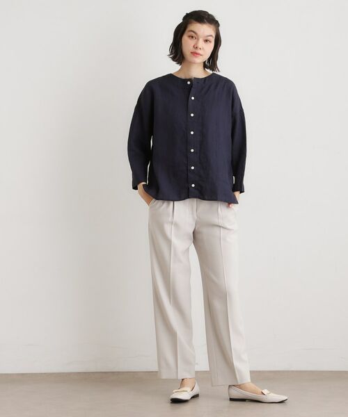 LAURA ASHLEY / ローラ アシュレイ シャツ・ブラウス | 【日本製】フレンチリネン カーディガン | 詳細7