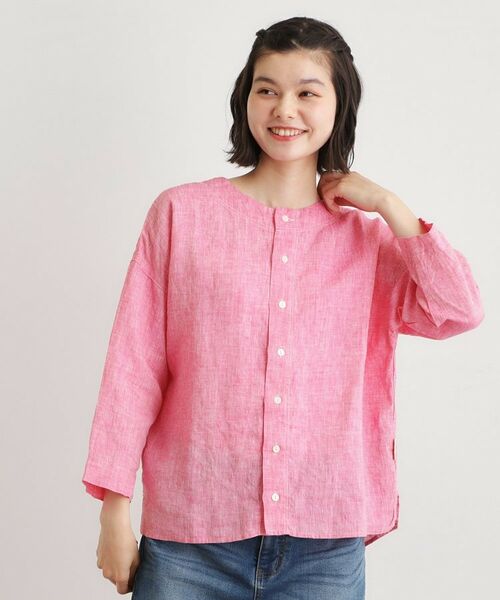 LAURA ASHLEY / ローラ アシュレイ シャツ・ブラウス | 【日本製】フレンチリネン カーディガン | 詳細9