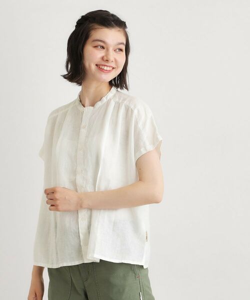 LAURA ASHLEY / ローラ アシュレイ シャツ・ブラウス | 【日本製】フレンチリネン ブラウス | 詳細1