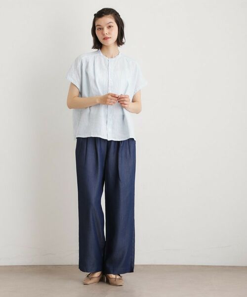 LAURA ASHLEY / ローラ アシュレイ シャツ・ブラウス | 【日本製】フレンチリネン ブラウス | 詳細10