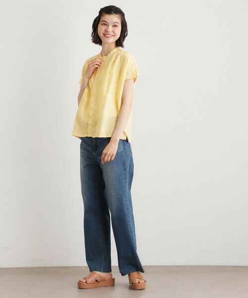 LAURA ASHLEY / ローラ アシュレイ シャツ・ブラウス | 【日本製】フレンチリネン ブラウス | 詳細6