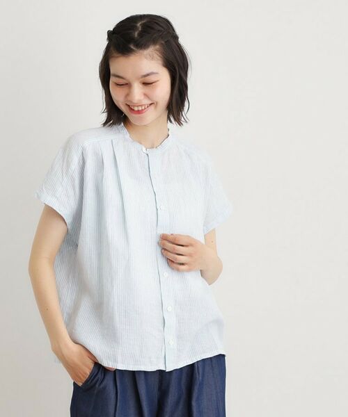 LAURA ASHLEY / ローラ アシュレイ シャツ・ブラウス | 【日本製】フレンチリネン ブラウス | 詳細9