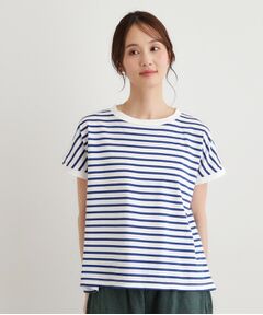 LAURA ASHLEY / ローラ アシュレイ Tシャツ | 【日本製】コットン天竺ボーダーTシャツ