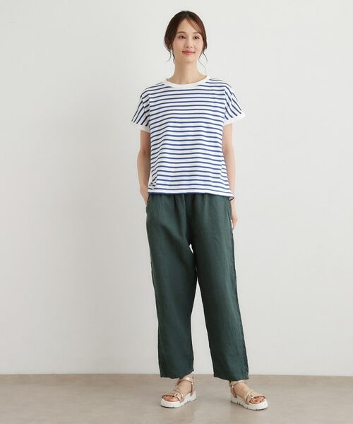 LAURA ASHLEY / ローラ アシュレイ Tシャツ | 【日本製】コットン天竺ボーダーTシャツ | 詳細10