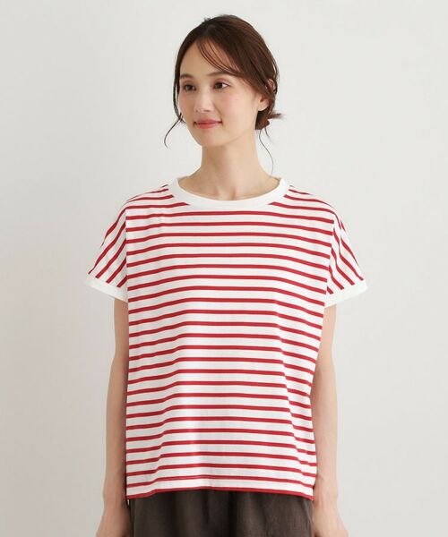 LAURA ASHLEY / ローラ アシュレイ Tシャツ | 【日本製】コットン天竺ボーダーTシャツ | 詳細13