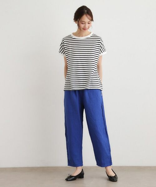 LAURA ASHLEY / ローラ アシュレイ Tシャツ | 【日本製】コットン天竺ボーダーTシャツ | 詳細2