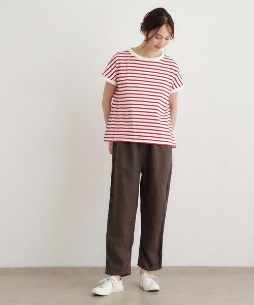 LAURA ASHLEY / ローラ アシュレイ Tシャツ | 【日本製】コットン天竺ボーダーTシャツ | 詳細6