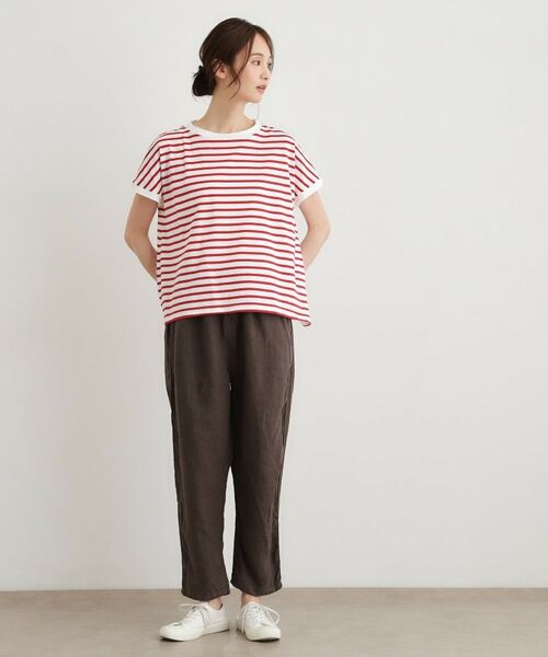 LAURA ASHLEY / ローラ アシュレイ Tシャツ | 【日本製】コットン天竺ボーダーTシャツ | 詳細7