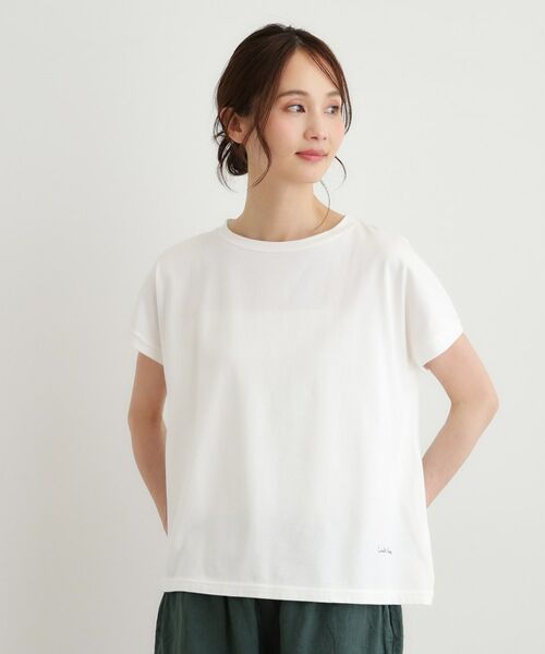 LAURA ASHLEY / ローラ アシュレイ Tシャツ | 【日本製】コットン天竺Tシャツ（ホワイト(001)）