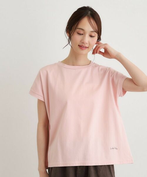 LAURA ASHLEY / ローラ アシュレイ Tシャツ | 【日本製】コットン天竺Tシャツ（ピンク(072)）
