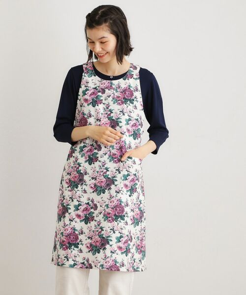LAURA ASHLEY / ローラ アシュレイ インテリア・生活雑貨・ホビー・ステーショナリー | エレンボロー ローズ柄 エプロン | 詳細1