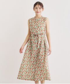 LAURA ASHLEY / ローラ アシュレイ ロング・マキシ丈ワンピース | 【2WAY／防シワ】デラ オレンジズ柄 ワンピース