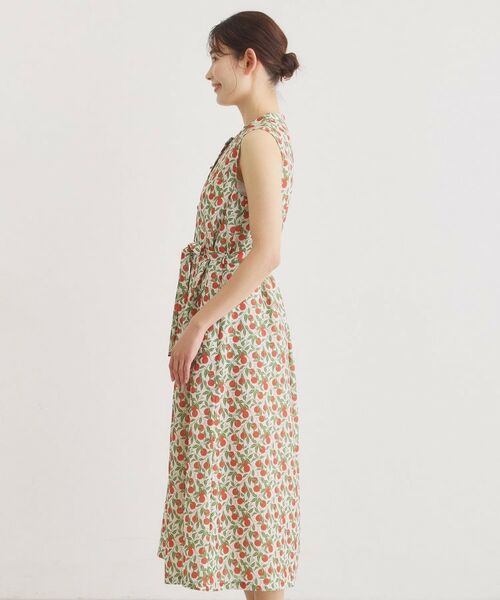 LAURA ASHLEY / ローラ アシュレイ ロング・マキシ丈ワンピース | 【2WAY/防シワ】デラ オレンジズ柄 ワンピース | 詳細12