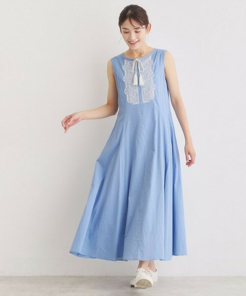 LAURA ASHLEY / ローラ アシュレイ ロング・マキシ丈ワンピース | 【コットン100％】刺繍入りワンピース | 詳細11