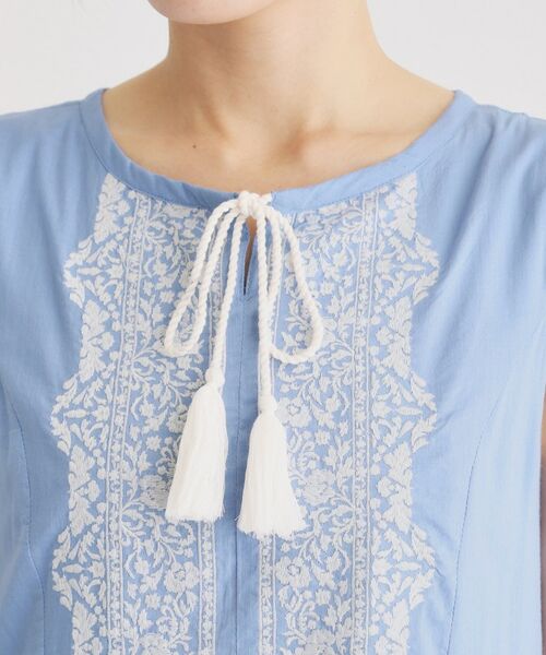 LAURA ASHLEY / ローラ アシュレイ ロング・マキシ丈ワンピース | 【コットン100％】刺繍入りワンピース | 詳細16