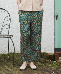 LAURA ASHLEY / ローラ アシュレイ パンツ | 【防シワ／ウエストゴム仕様／同柄アイテムあり】デラ オレンジズ柄 パンツ