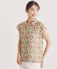 LAURA ASHLEY / ローラ アシュレイ シャツ・ブラウス | 【防シワ／同柄アイテムあり】デラ オレンジズ柄 ブラウス