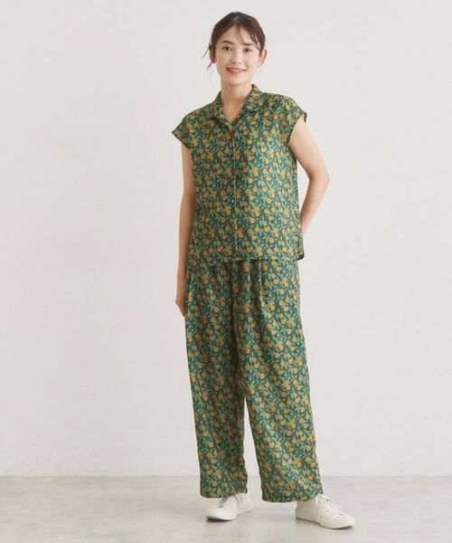 LAURA ASHLEY / ローラ アシュレイ シャツ・ブラウス | 【防シワ／同柄アイテムあり】デラ オレンジズ柄 ブラウス | 詳細7