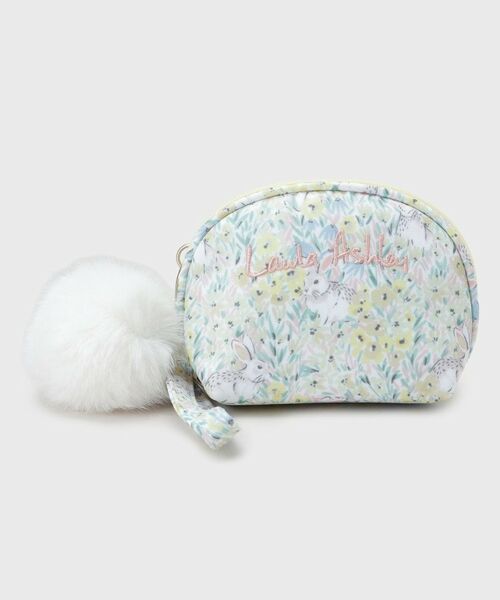 LAURA ASHLEY / ローラ アシュレイ ポーチ | 【簡易保冷】ラックリー メドウ柄 ミニ ポーチ（イエロー(131)）