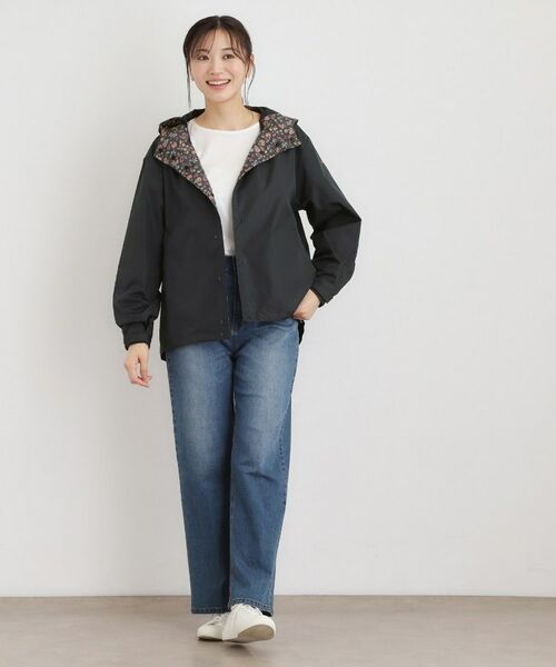 LAURA ASHLEY / ローラ アシュレイ その他アウター | ペニーウェル グローヴ柄 ショート レインコート | 詳細15