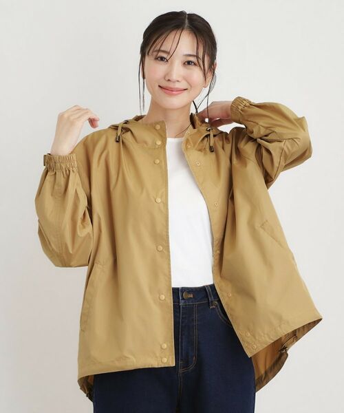 LAURA ASHLEY / ローラ アシュレイ その他アウター | ペニーウェル グローヴ柄 ショート レインコート（ライトベージュ(151)）