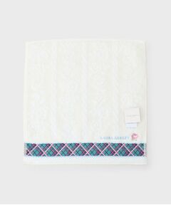 LAURA ASHLEY / ローラ アシュレイ ハンカチ | ローズ ニット タオルハンカチ