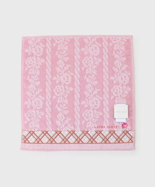 LAURA ASHLEY / ローラ アシュレイ ハンカチ | ローズ ニット タオルハンカチ | 詳細1