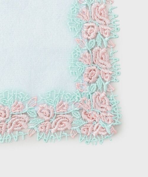 LAURA ASHLEY / ローラ アシュレイ ハンカチ | 近沢レース店×ローラ アシュレイ クチュールローズ レース タオルハンカチ | 詳細3